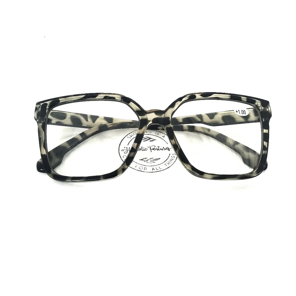 NEW Leopard Oversize Fashion Transitional Reading (1.00) Glasses